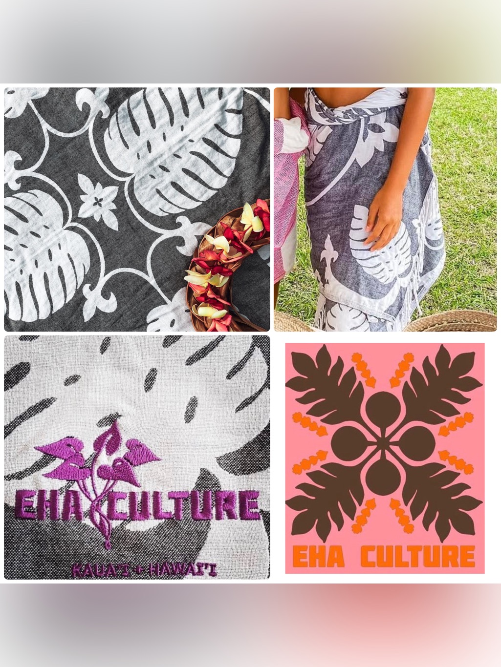 Eha Culture Kaua’i Hawai’i Jungle Vines Monstera Turkish Beach Towel — image 2 of 8
